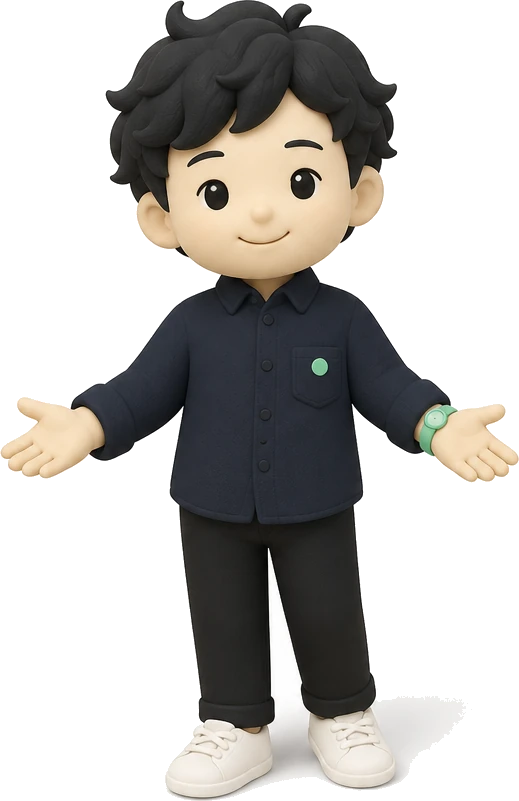 ケートエーアイの運営者カツの3Dアバター